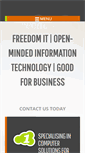 Mobile Screenshot of freedomit.co.nz